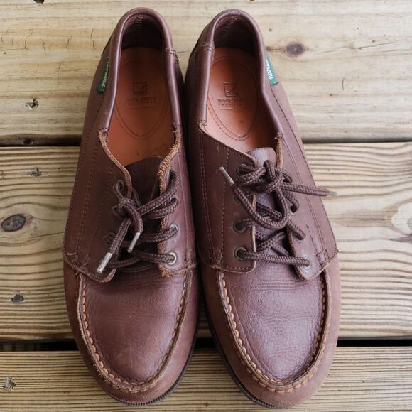 Sperry women's leather topsiders shoes, size 5.5N - Picture 3 of 8